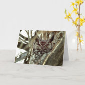 ホー空白のルのホルの写真と素晴らしグリーティングカード カード (黄色い花)