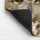 ホー素晴らしンフクロウ(Bubo virginianus)、捕虜 マウスパッド (コーナー)