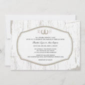 ホー素朴スショーズバ結婚ーンズ 招待状 (正面)