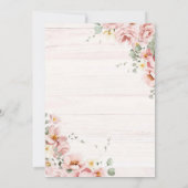 ホー素朴ダウン女性のカーボーイ誕生日パーティーの招待 招待状 (裏面)