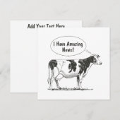 ホー考えステイカスタマイズン牛 案内状 (正面/裏面)