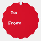 ホー赤と白ホーストライプのホー オーナメントカード (裏面)