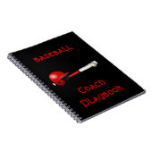 ホー走ムゲームチーム監督スポーツボールおもしろい ノートブック (右側)