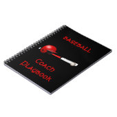 ホー走ムゲームチーム監督スポーツボールおもしろい ノートブック (左側)