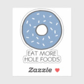 ホー食べルフーズおもしろいフードパンブルードーナツ シール (シート)