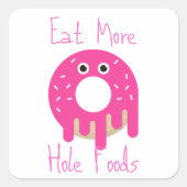 ホー食べルフーズ広場ステッカー スクエアシール (正面)