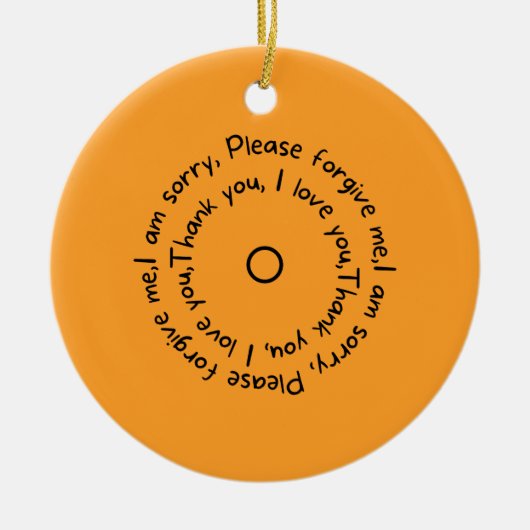 ホー・オポノ反射 セラミックオーナメント (正面)