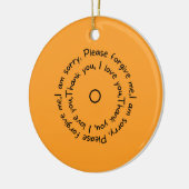 ホー・オポノ反射 セラミックオーナメント (左)