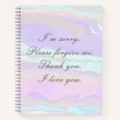 ホー・オポノ感動的ノートブック ノートブック (正面)