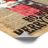 ホー、ホーメリーチャーストマスサンタクロース辞書アート ポスター (角)