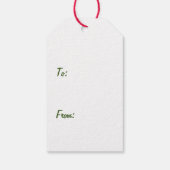 ホー・ホー猫がクリスマスに楽しむ ギフトタグ (裏面)