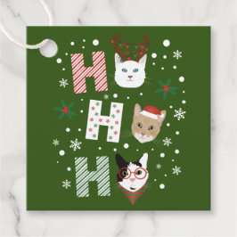 ホー・ホー猫がクリスマスに楽しむ フェイバータグ