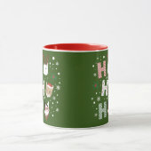 ホー・ホー猫がクリスマスに楽しむ マグカップ (中央)