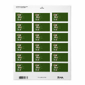 ホー・ホー猫がクリスマスに楽しむ ラベル (フルシート)