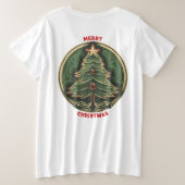 ホー・ホー・ハピネス プラスサイズTシャツ (デザイン裏面)