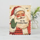 ホー・ホー・ホリデー・チアー レトロサンタ クリスマスカード (スタンド正面)