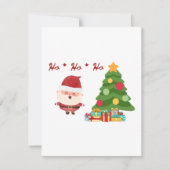 ホー、ホー、ホーとサンタと木の  シーズンカード (正面)