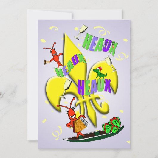 ホー、ホー、ホーケージャンクリスマスパーティー 招待状 (正面)