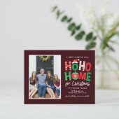 ホー ホー ホーム クリスマス 引っ越しのお知らせ ポストカード (スタンド正面)