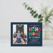 ホー ホー ホーム クリスマス 引っ越しのお知らせ ポストカード (スタンド正面)
