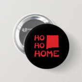 ホー ホー ホーム ニューメキシコ サンタ クリスマス ホリデー 缶バッジ (正面&裏面)