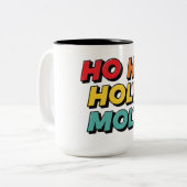 ホー・ホー・ホーリー・モーリー クリスマス ツートーンマグカップ (正面左)