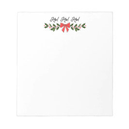 ホー！ホー！ホー！クリスマスメモ帳 ノートパッド