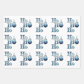 ホー！ホー！ホー！クリスマスワードアート ラッピングペーパーシート (正面2)
