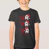 ホー・ホー・ホー クリスマス サッカー トライブレンドTシャツ (正面)
