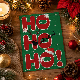 ホー・ホー・ホー クリスマス ホリデーカード