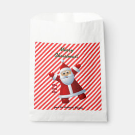 ホー！ホー！ホー！サンタクロースメリークリスマスキャンディーケーン フェイバーバッグ