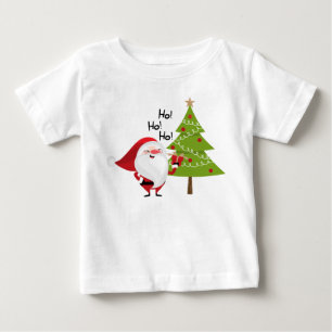 ホー、ホー、ホー・サンタクロース・クリスマス ベビーTシャツ