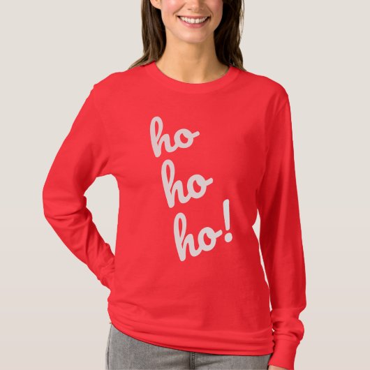 ホー・ホー・ホー!サンタ・ホー・クリスマス Tシャツ (正面)