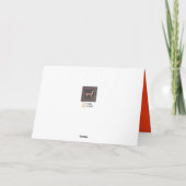 ホー！ホー！ホー！ストッキングモダンメリークリスマスカード シーズンカード (裏面)