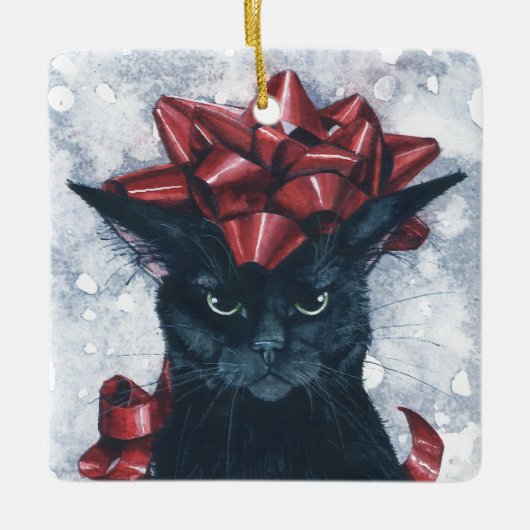 ホー。ホー。ホー。 セラミックオーナメント (正面)