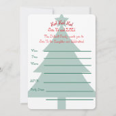 ホー！ホー！ホー！パーティーのご招待 招待状 (裏面)