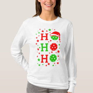 ホー、ホー、ホー・ピックボール・クリスマス Tシャツ