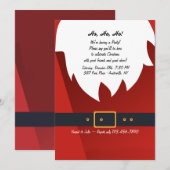 ホー、ホー、ホー ホリデーパーティーのご招待 招待状 (正面/裏面)