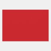 ホー！ホー！ホー！ホリデーラッピング紙、赤と緑 ラッピングペーパーシート (正面2)