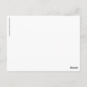 ホー！ホー！ホー！メリークリスマス!カスタム ポストカード (裏面)