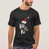 ホー・ホー・ホー、ヴィンテージ クリスマス Tシャツ (正面)