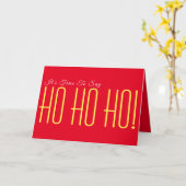 ホー！ホー！ホー！二つ折りグリーティングカード カード (黄色い花)