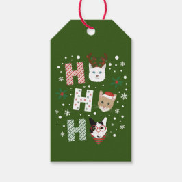 ホー・ホー・ホー 猫 メリークリスマス ギフトタグ