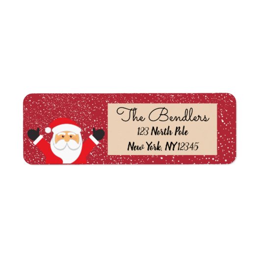 ホー！ホー！ホー！返信用宛名ラベル ラベル (正面)