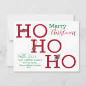 ホー ホー ホー 3枚の写真でカスタマイズ シーズンカード (正面)