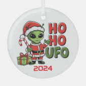 ホー・ホーUFO ガラスオーナメント (正面)