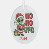 ホー・ホーUFO ガラスオーナメント (正面左)