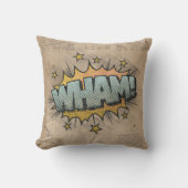 ホー!ヴィンテージ漫画ブックスチームパンクポップ・アートのアート クッション (正面)