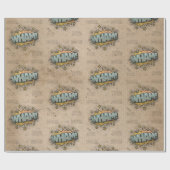 ホー！ヴィンテージ漫画ブックスチームパンクポップ・アートのアート ラッピングペーパー (フラット)