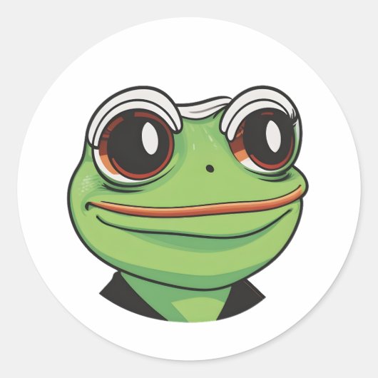 ホー!漫画ブックカエル:アクションでバースト ラウンドシール (正面)